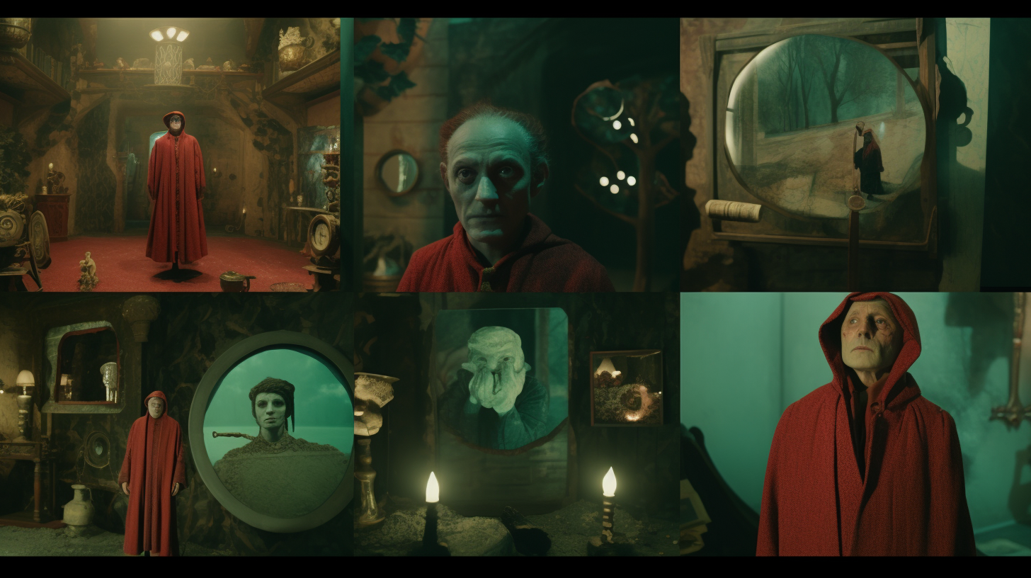 Movie stills from HP Lovecraft production