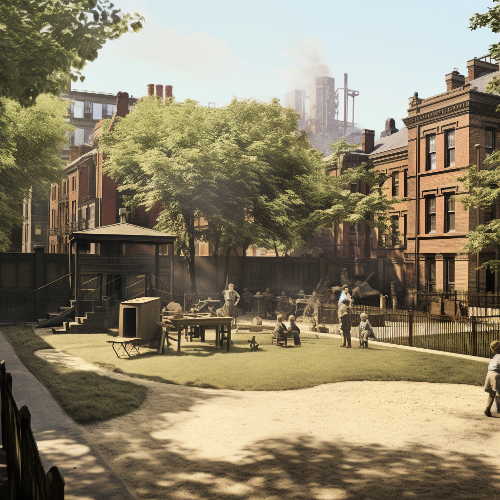 Jane Addams' Hull House Playground Image