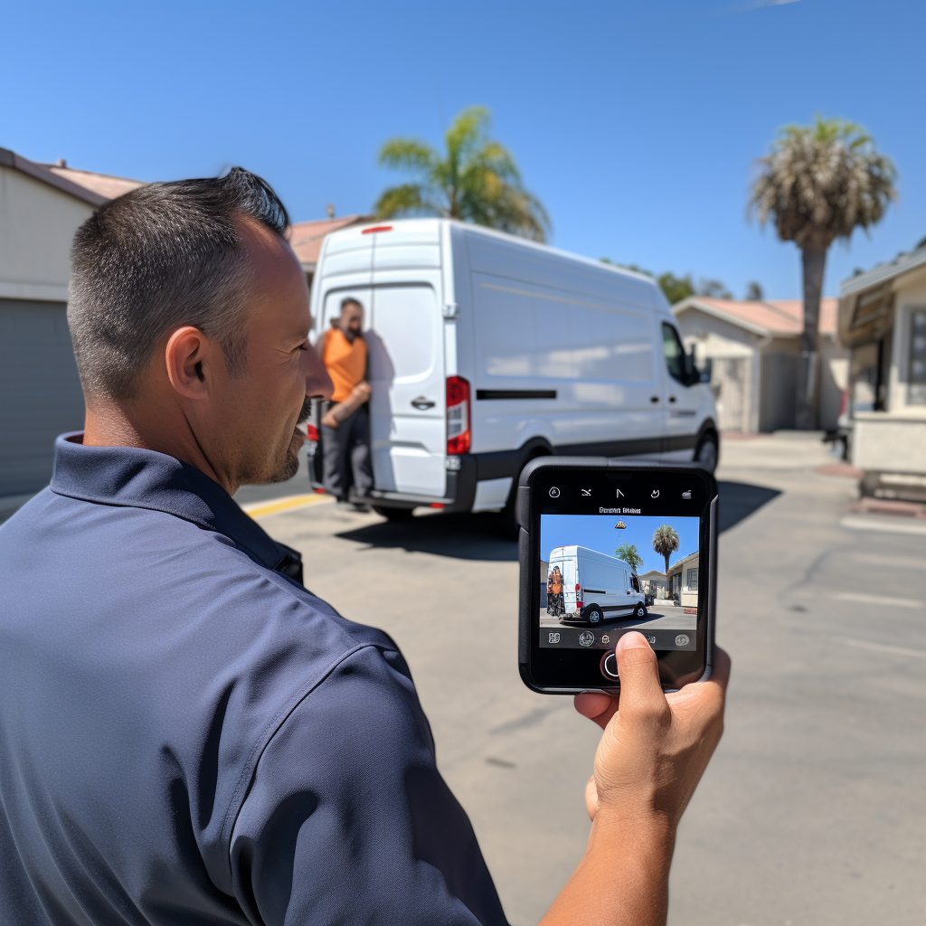 HVAC contractor giving customer tips