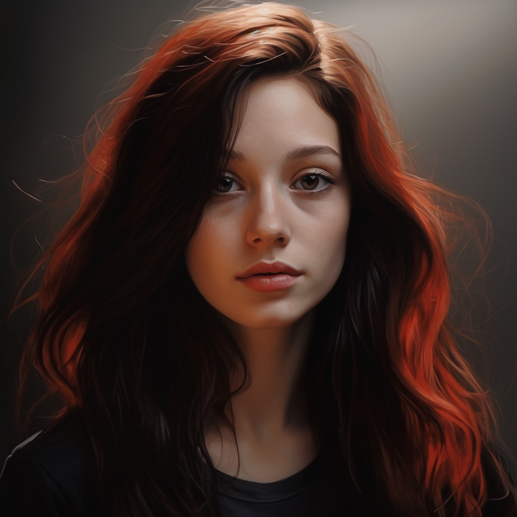 Hyperrealistic woman portrait