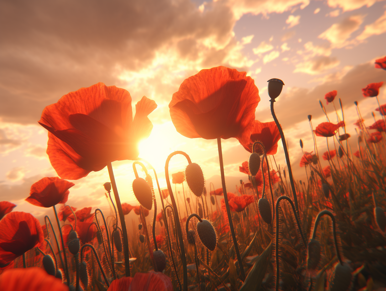 Poppies blooming in Flanders Fields