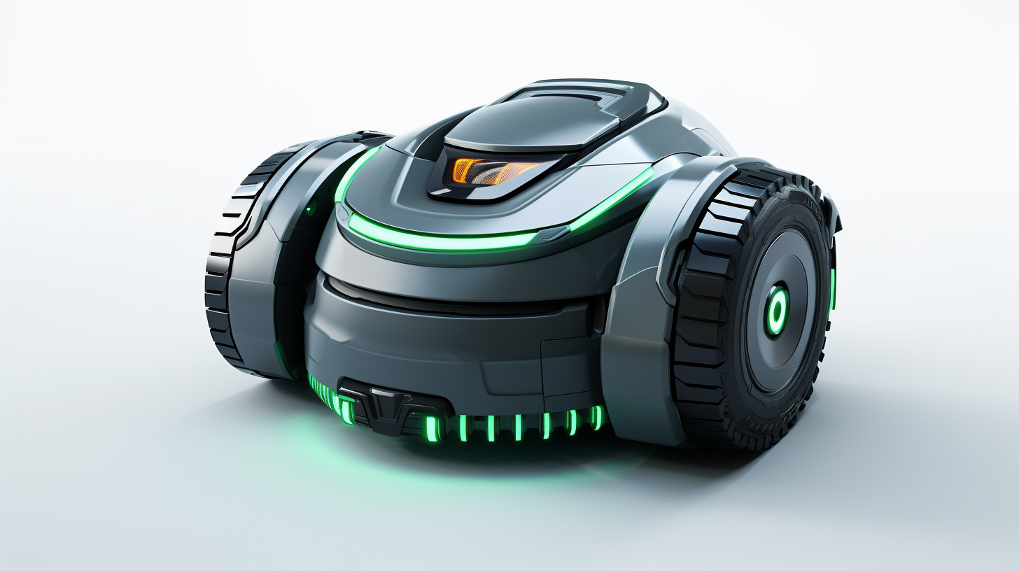 Realistic industrial robot vacuum cleaner