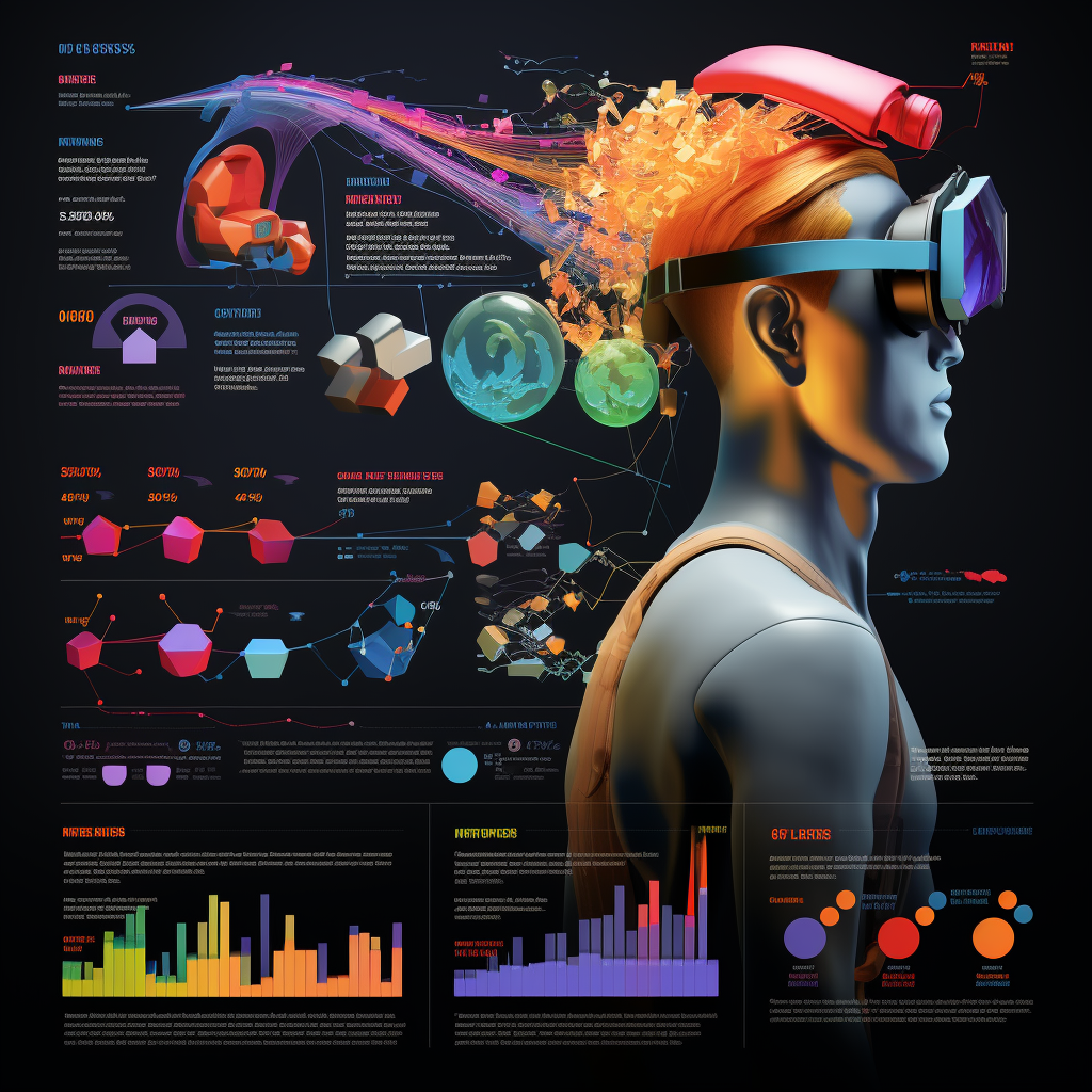 Infographic showcasing transformation in marketing, education, and healthcare