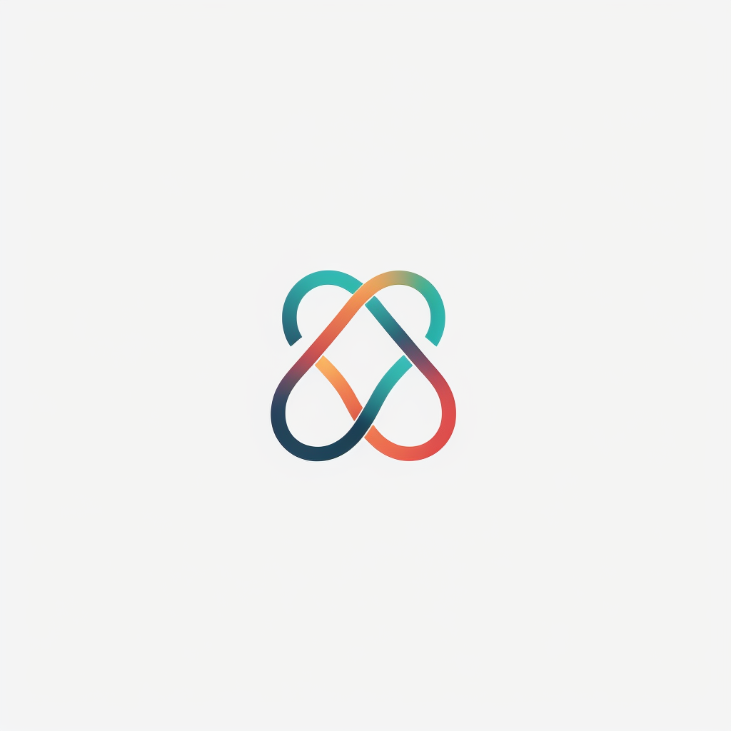 Minimalist interconnection logo design