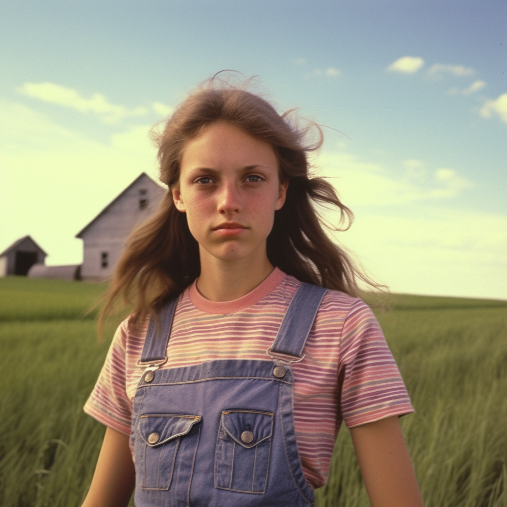 Snapshotted teenage girl from Iowa in 1980  ?