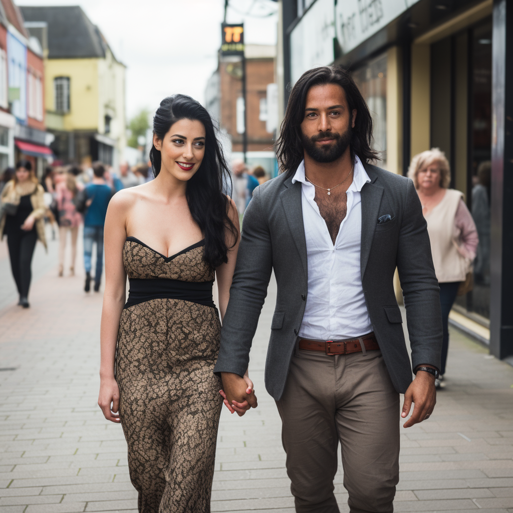 Irish woman and Sri Lankan man on a romantic date