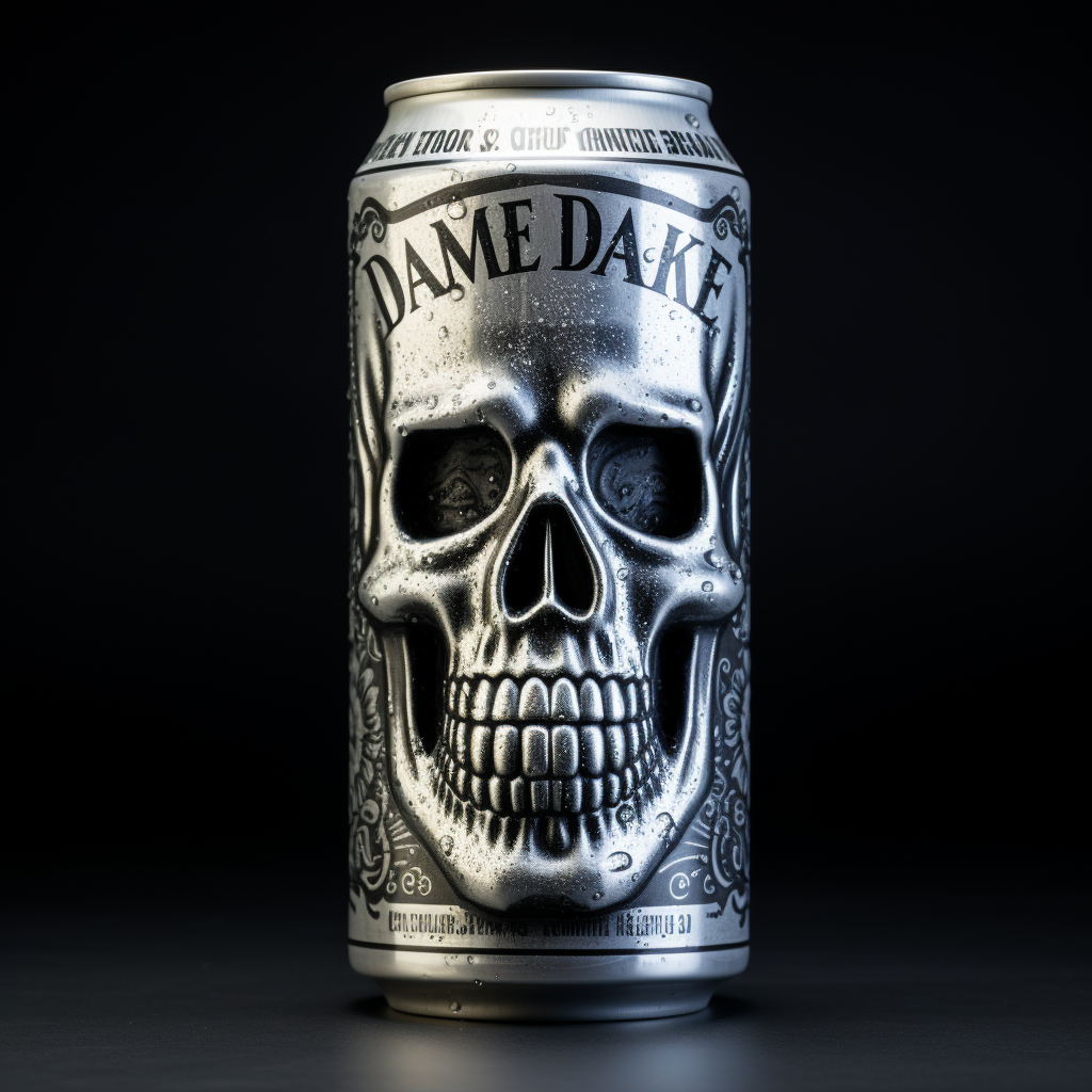 Aluminium can with Jack Daniels logo