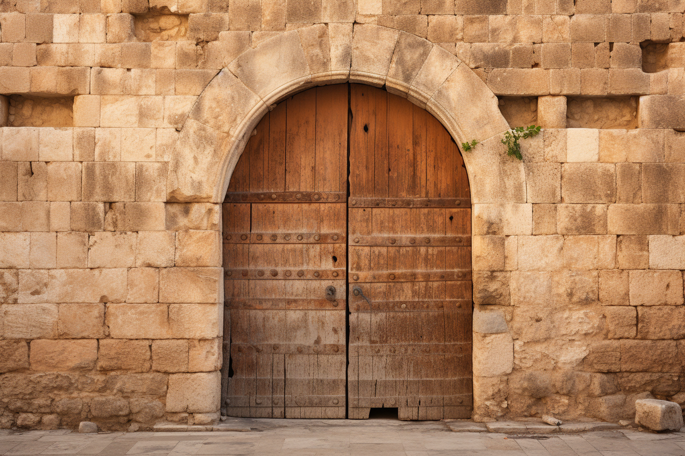 Ancient door in Jerusalem's Old City