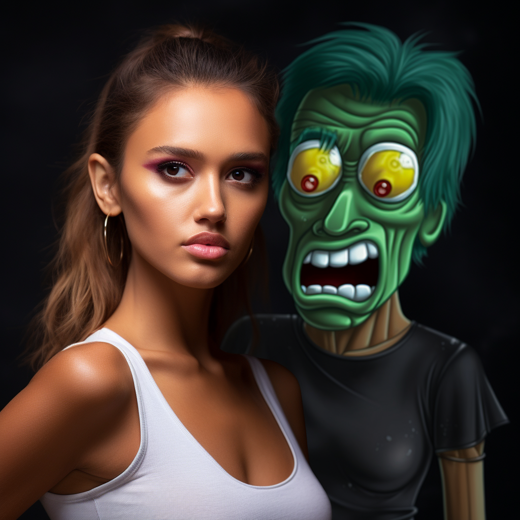 Jessica Alba Rick and Morty