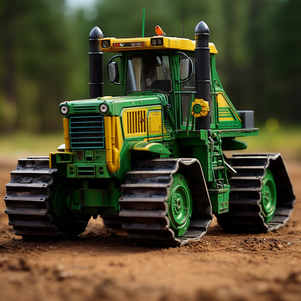 Transformed John Deere Dozer in green