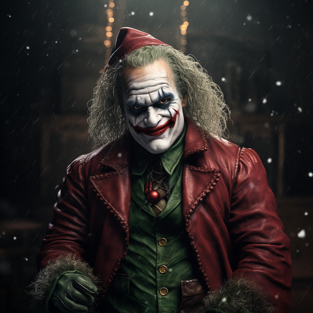 Joker as Santa Claus Costume