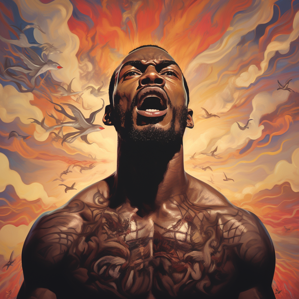 Jon Jones UFC Fighter Portrait