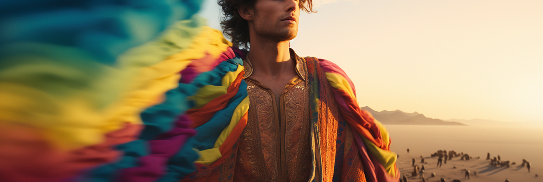 Joseph wearing his colorful coat