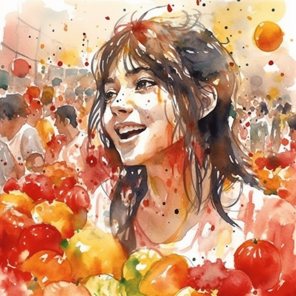 Woman at Tomato Festival