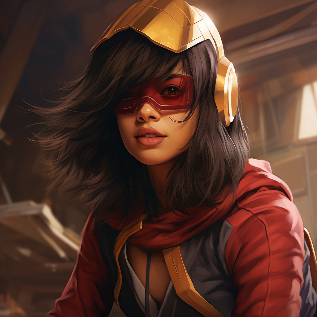 Kamala Khan wearing VR headset