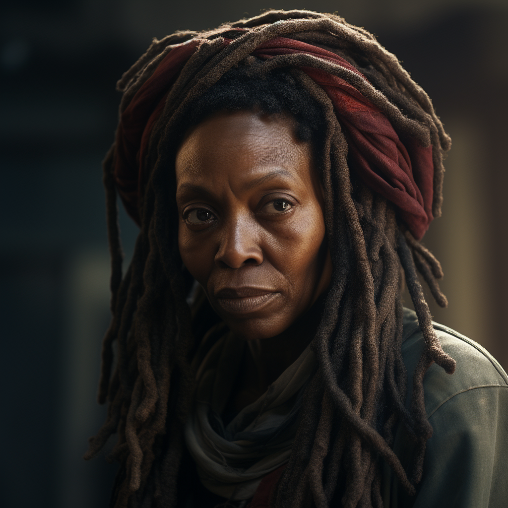 Mature woman with dreads from The Shack