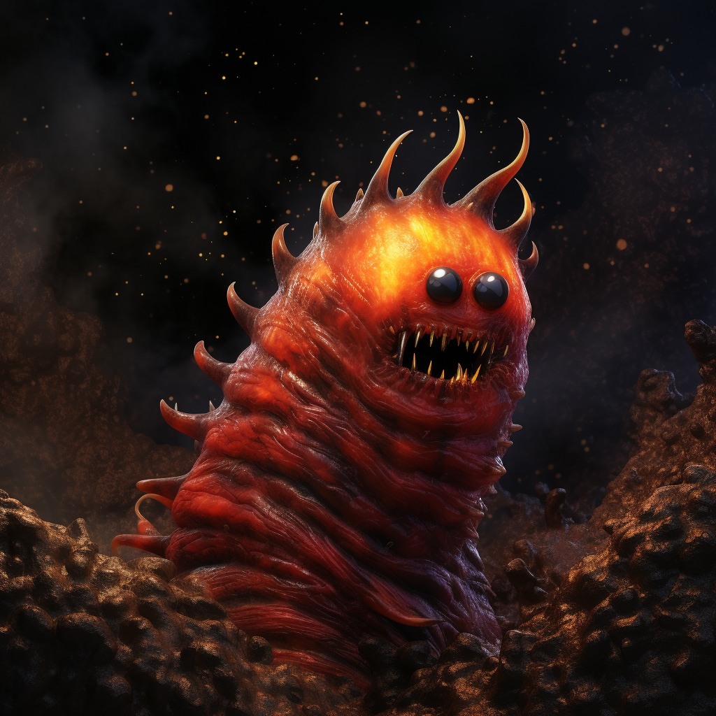 Lava Wrym Larva Digital Artwork