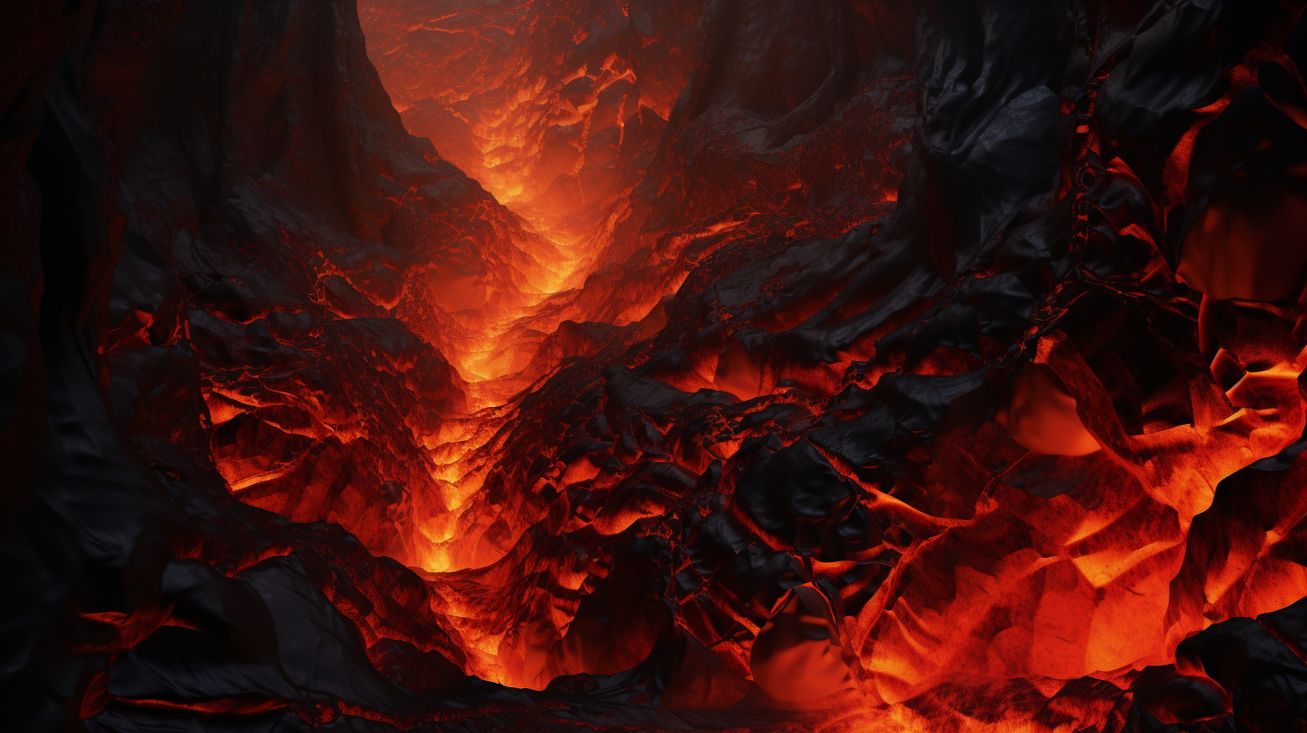 Lava textures with psychedelic fractals and water movements