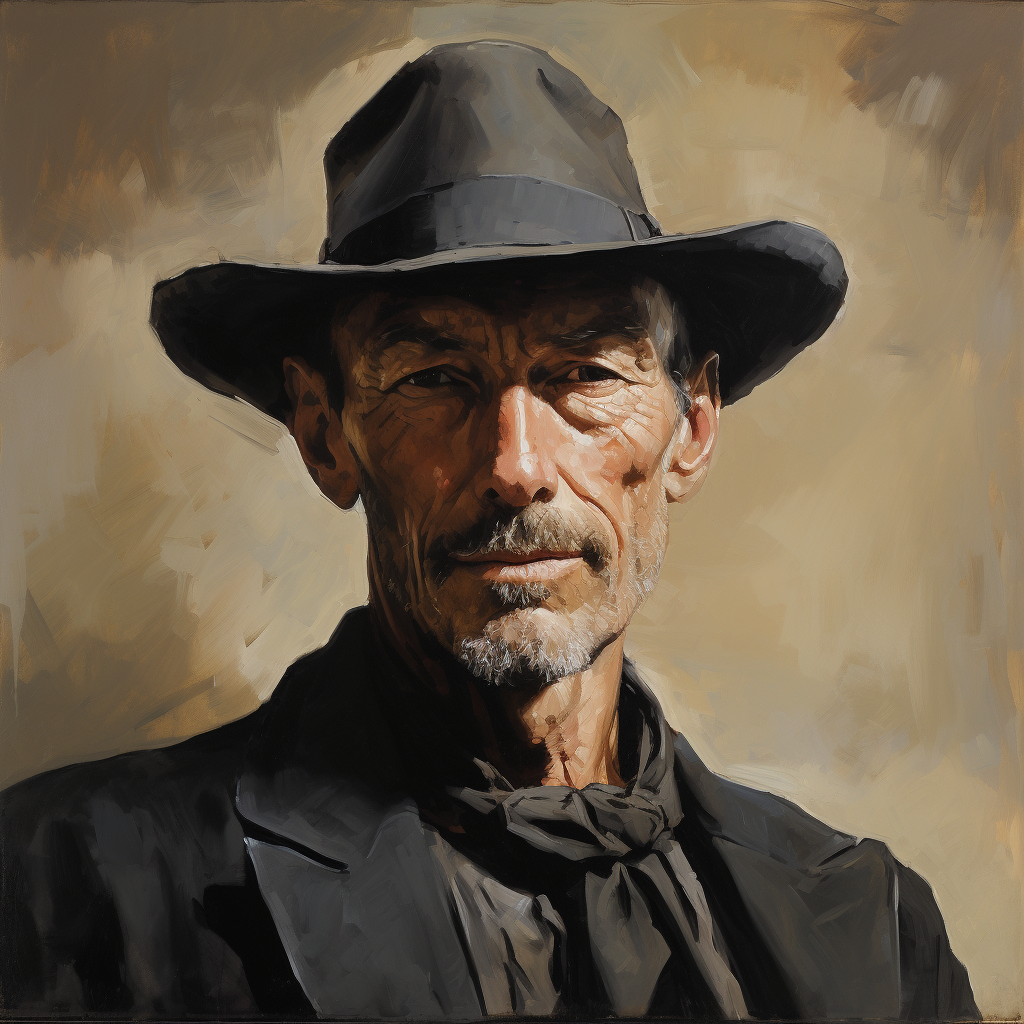 Lee van Cleef portrait in Picasso style