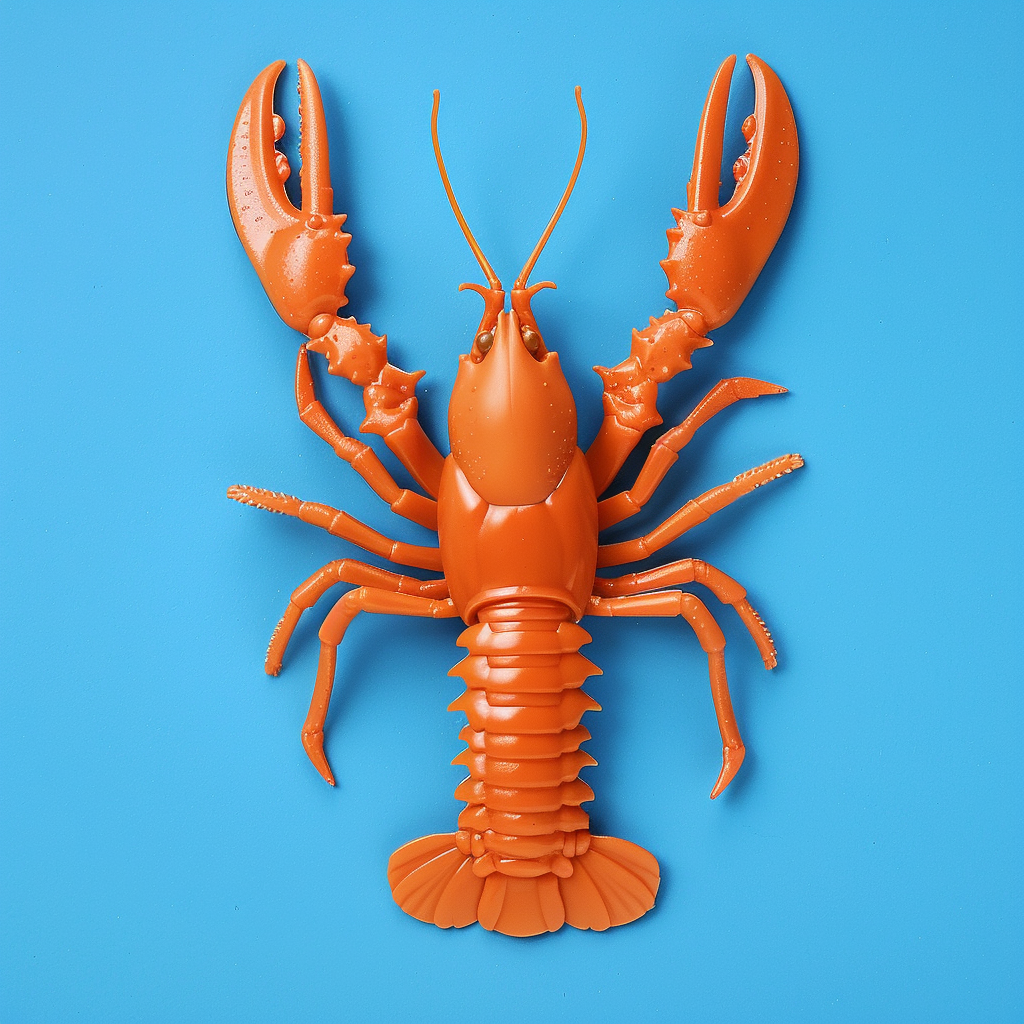 Japanese plastic lobster figurine ghibli studio