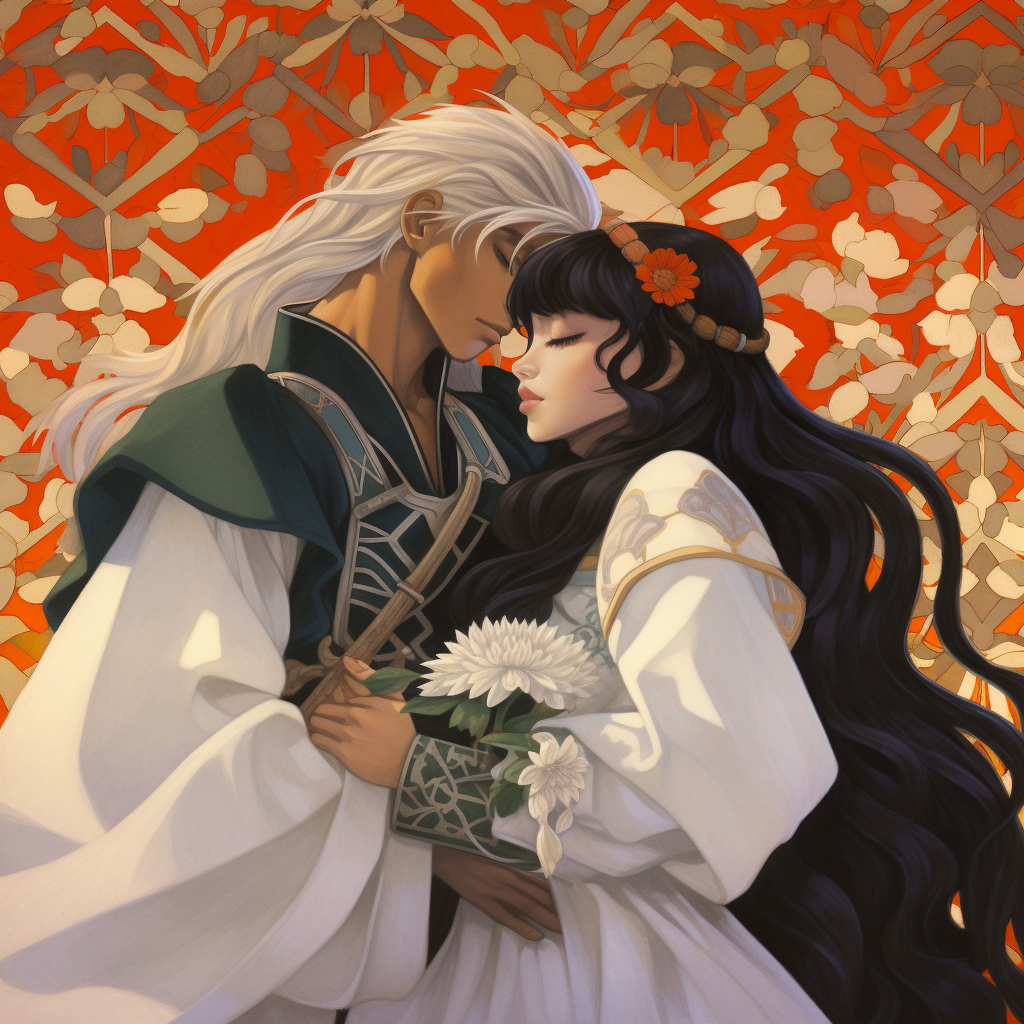 Kagome and Sesshomaru in love