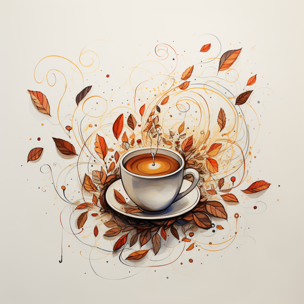 Image of love, lattes, and leaves