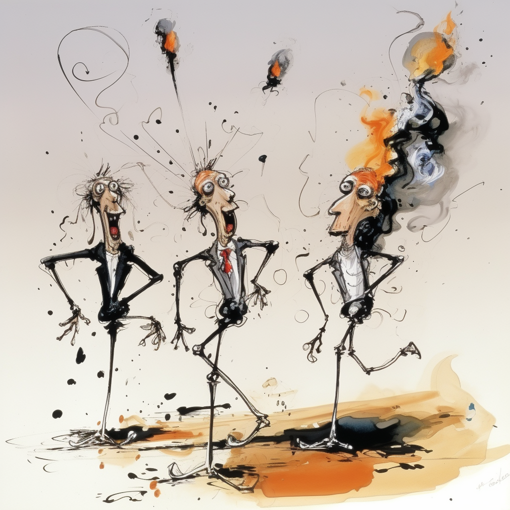 Artistic interpretation by Ralph Steadman