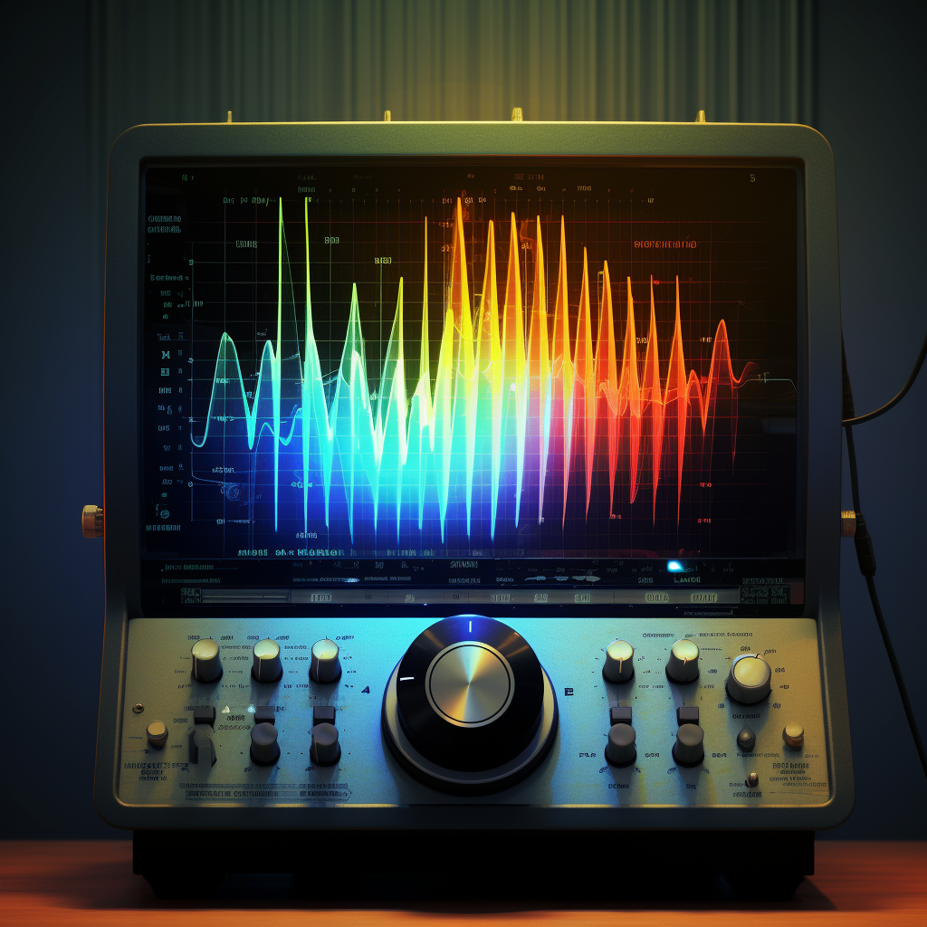 Letter  A  in audio spectrum analysis