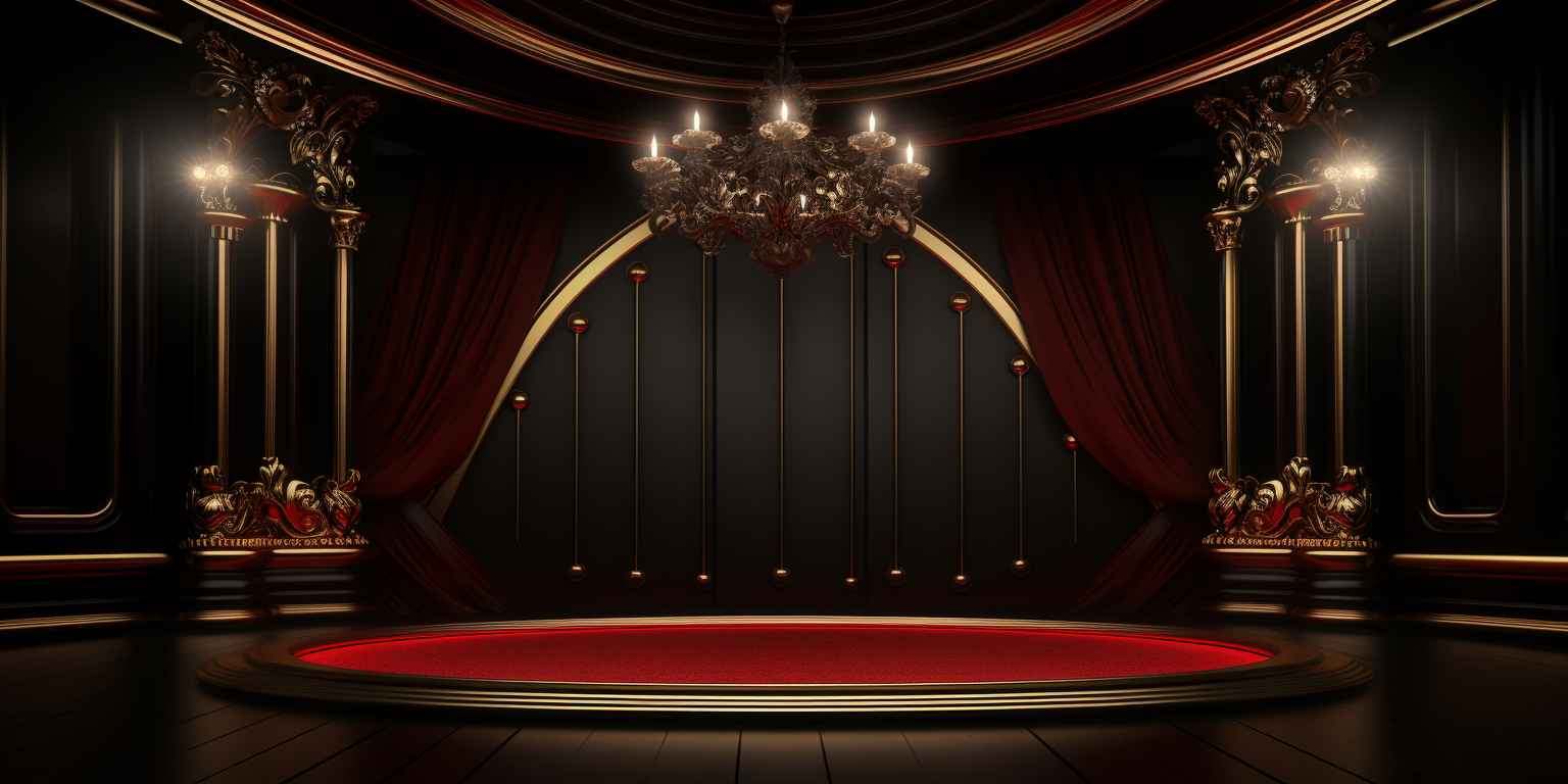 Luxurious event background with mystic details