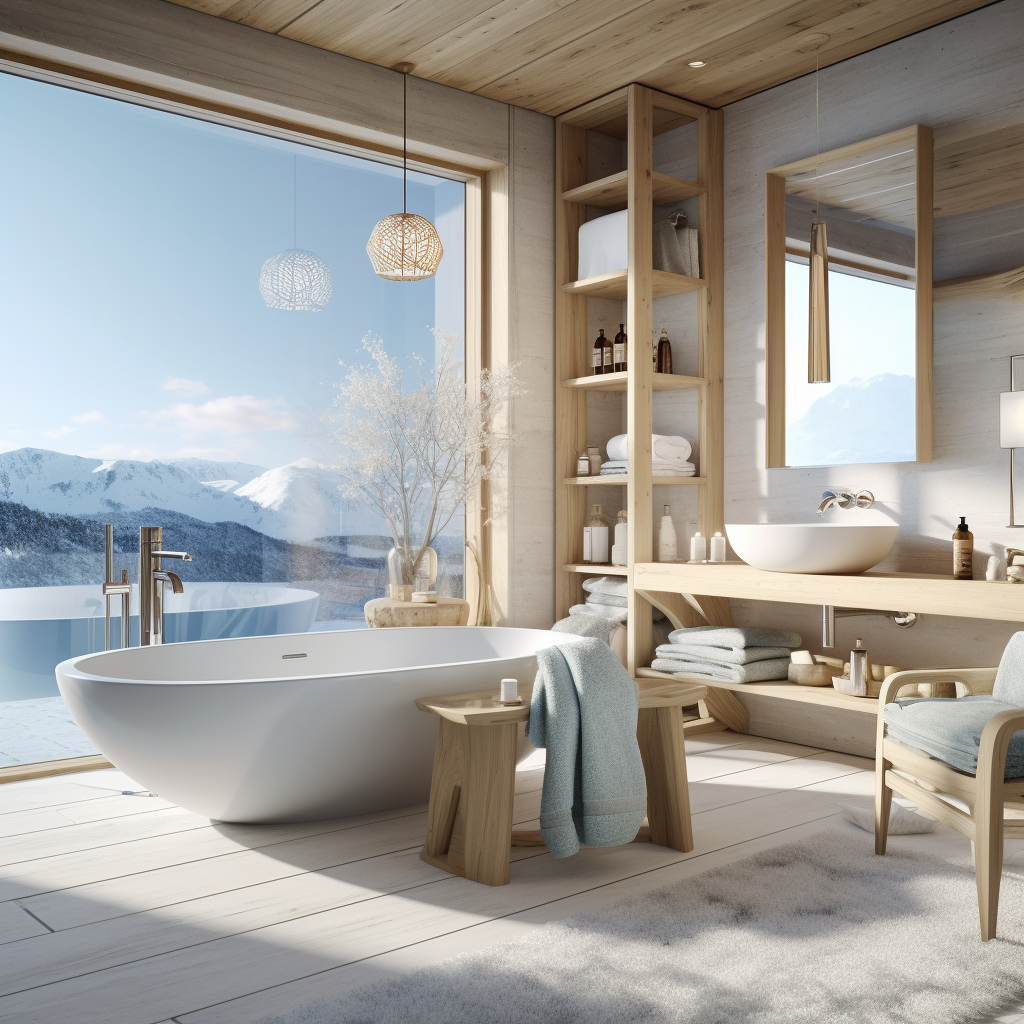 Luxury Chalet Bathroom Interior Design