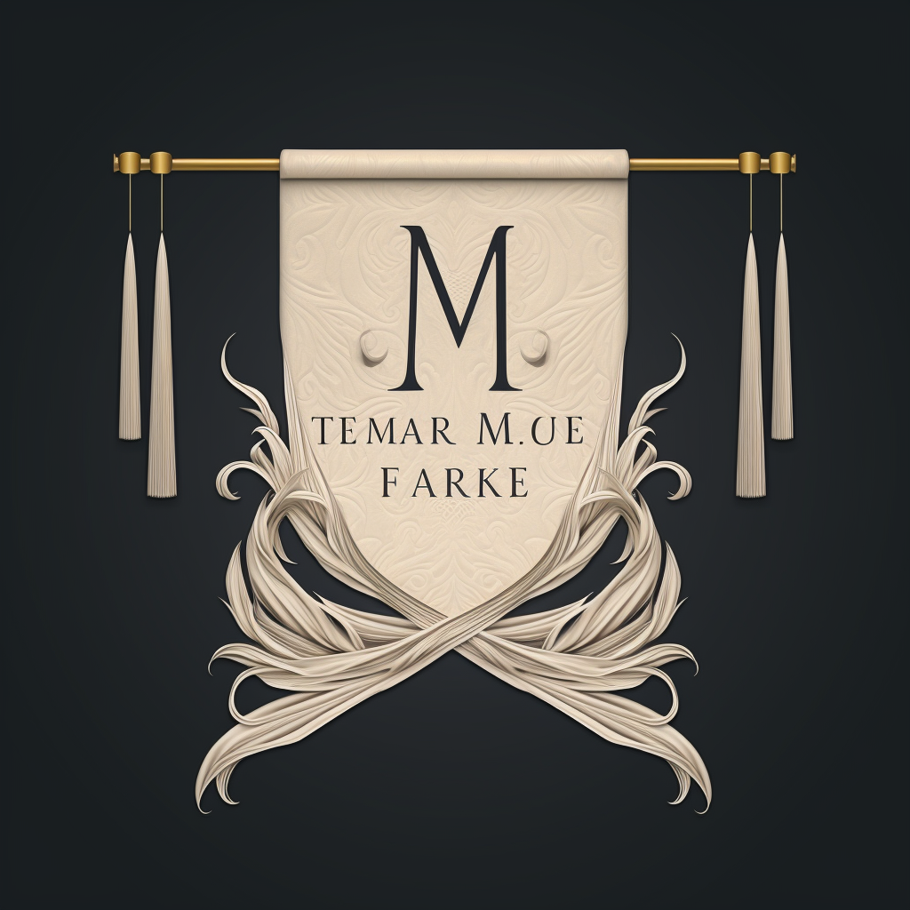 Luxury textile logo marque design