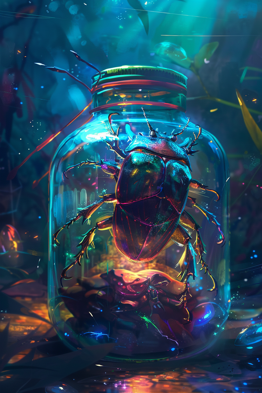 Magic Beetle in Jar Alien Style