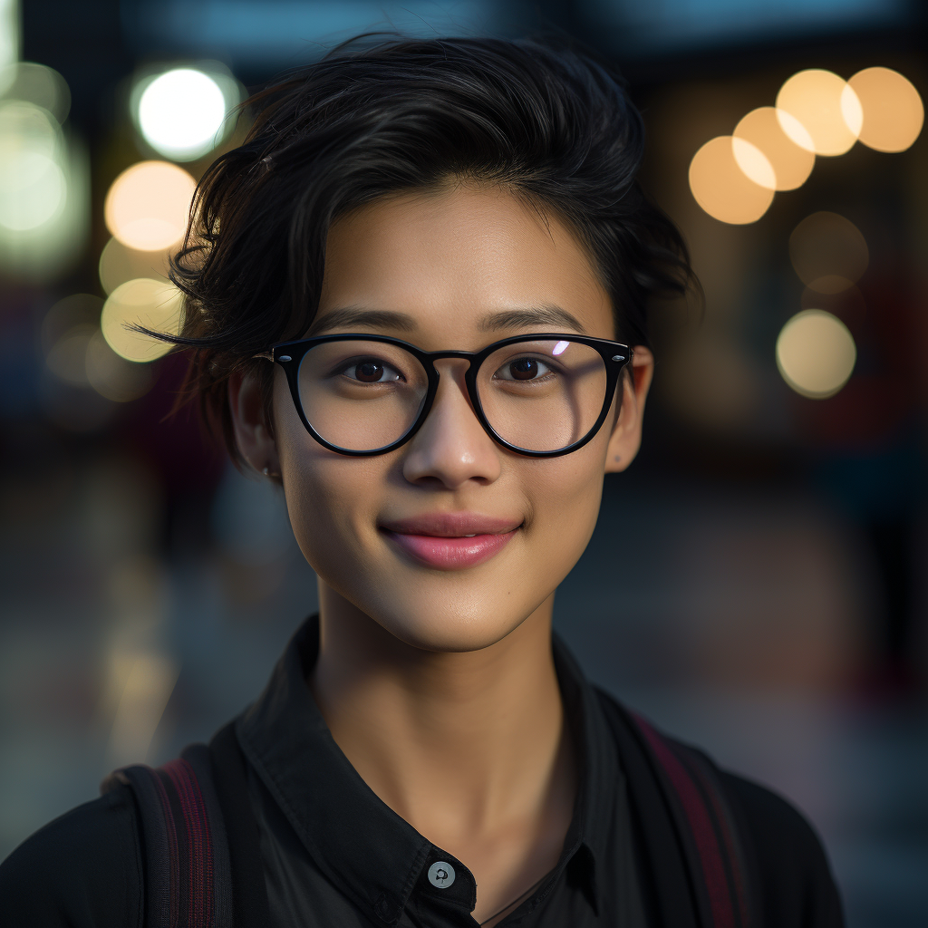 Portrait of Manny Jacinto with Glasses