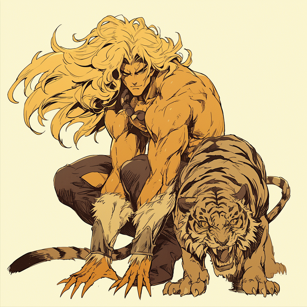 Ka-zar Sabretooth Zabu Toriyama Drawing