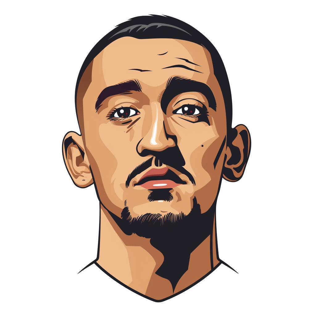 Max Holloway Head Icon Cartoon