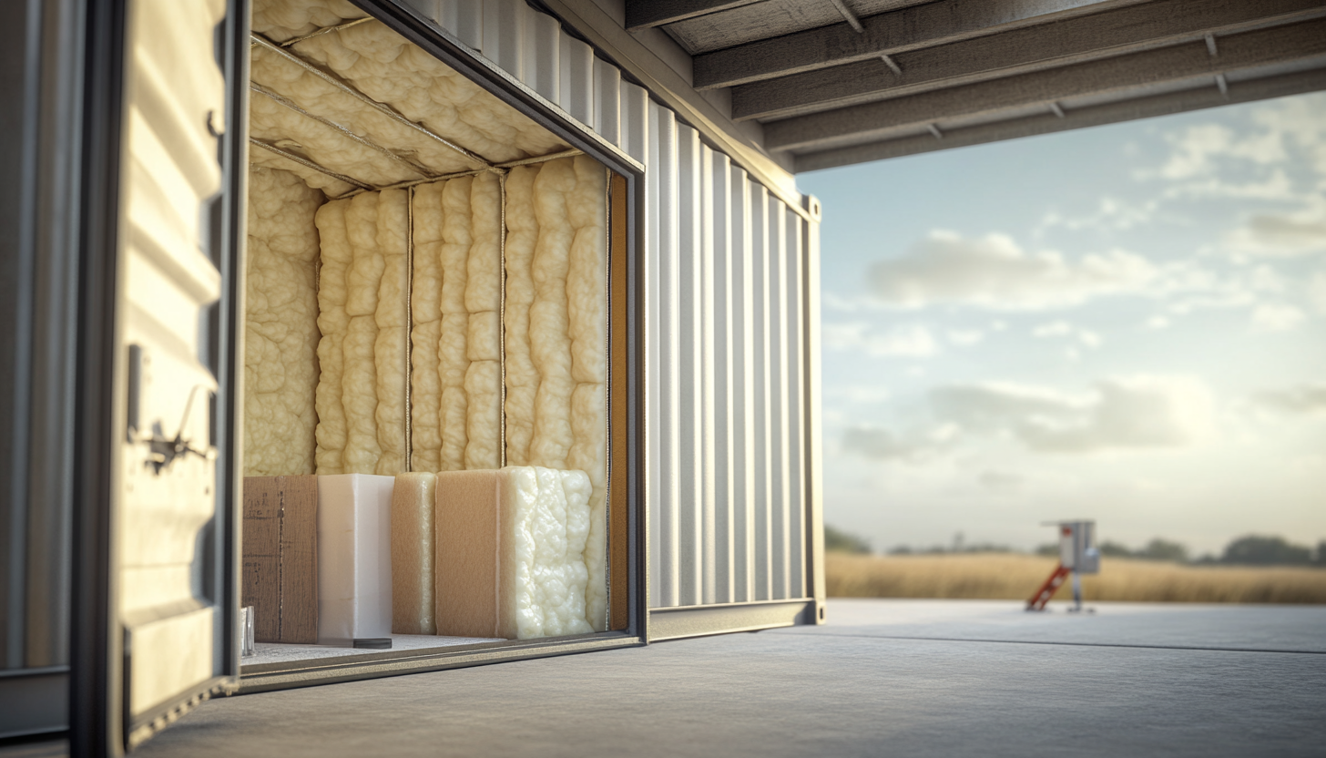 Insulation Layers Installation in Shipping Container