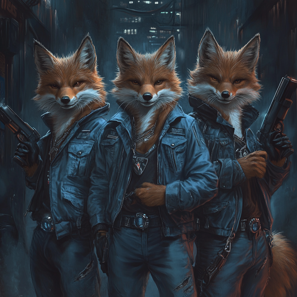 Gangsta Foxes Denim Style