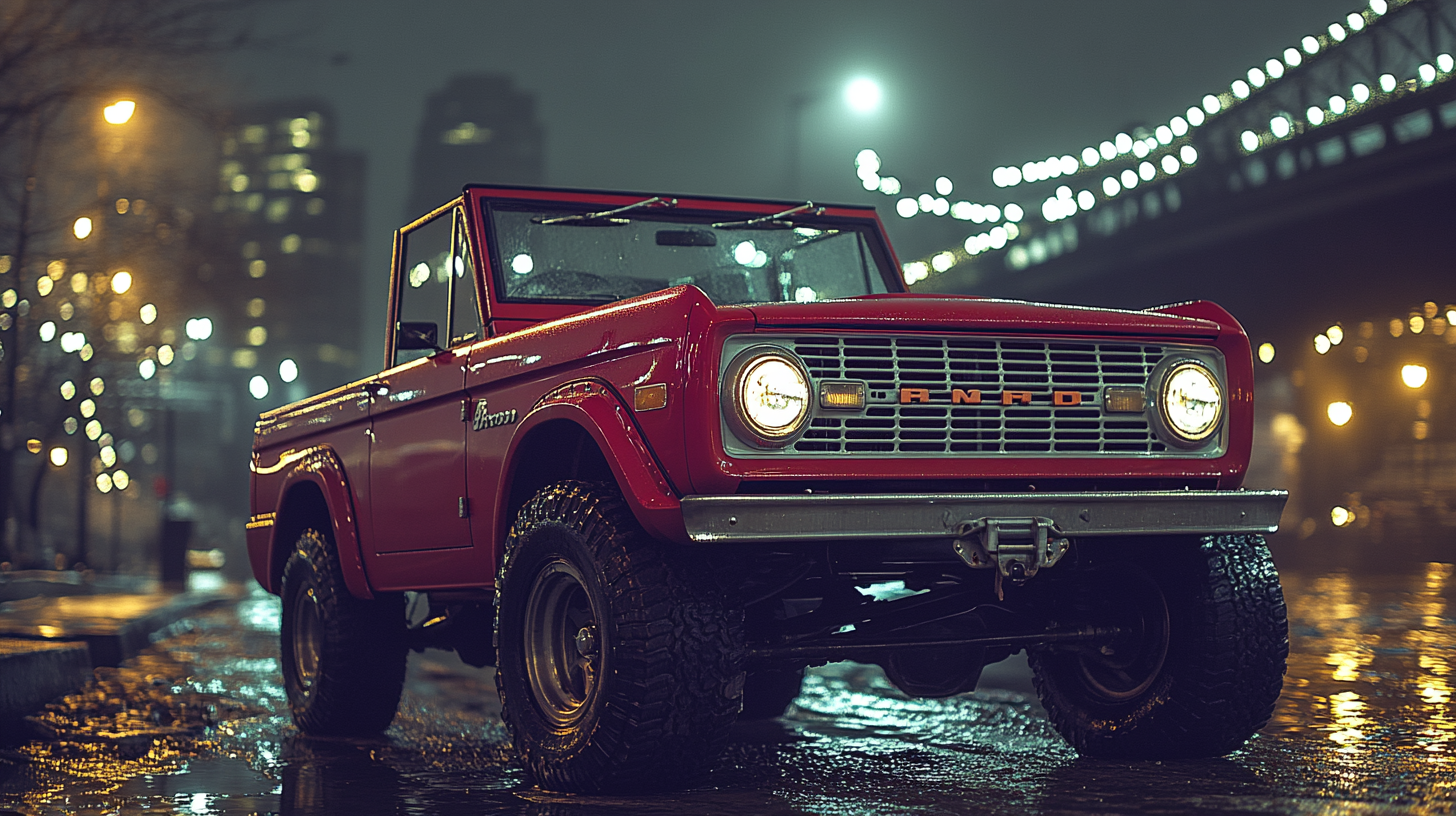 White Ford Bronco in London