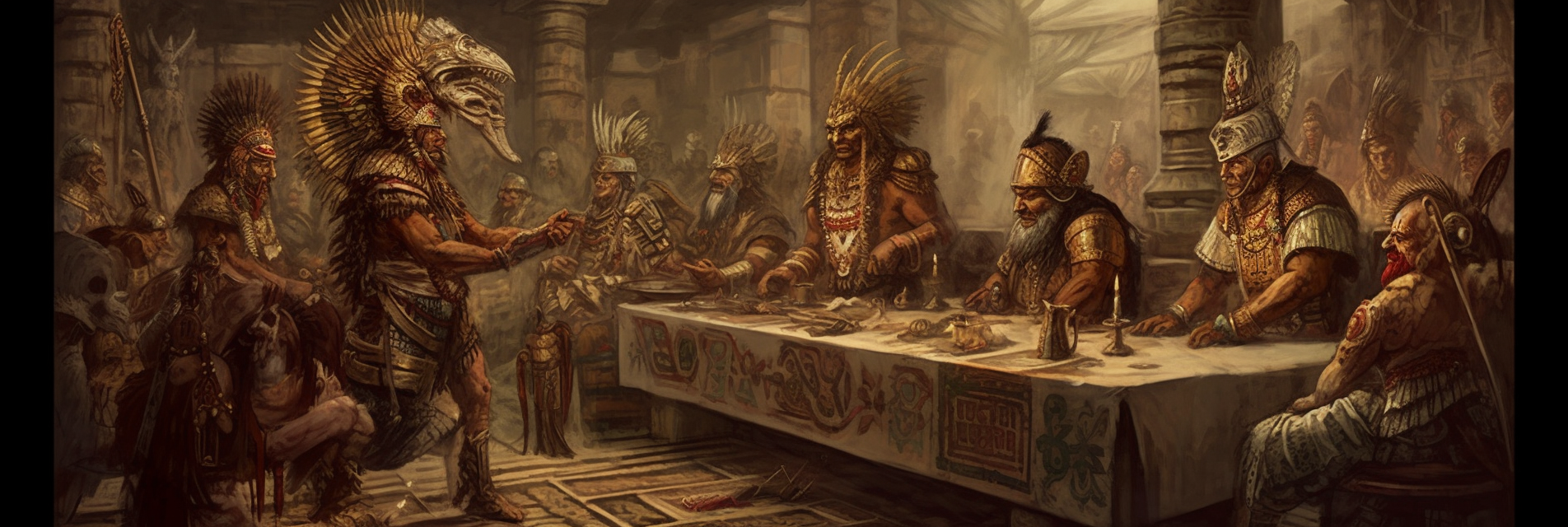 4. Aztec rulers strategizing for success