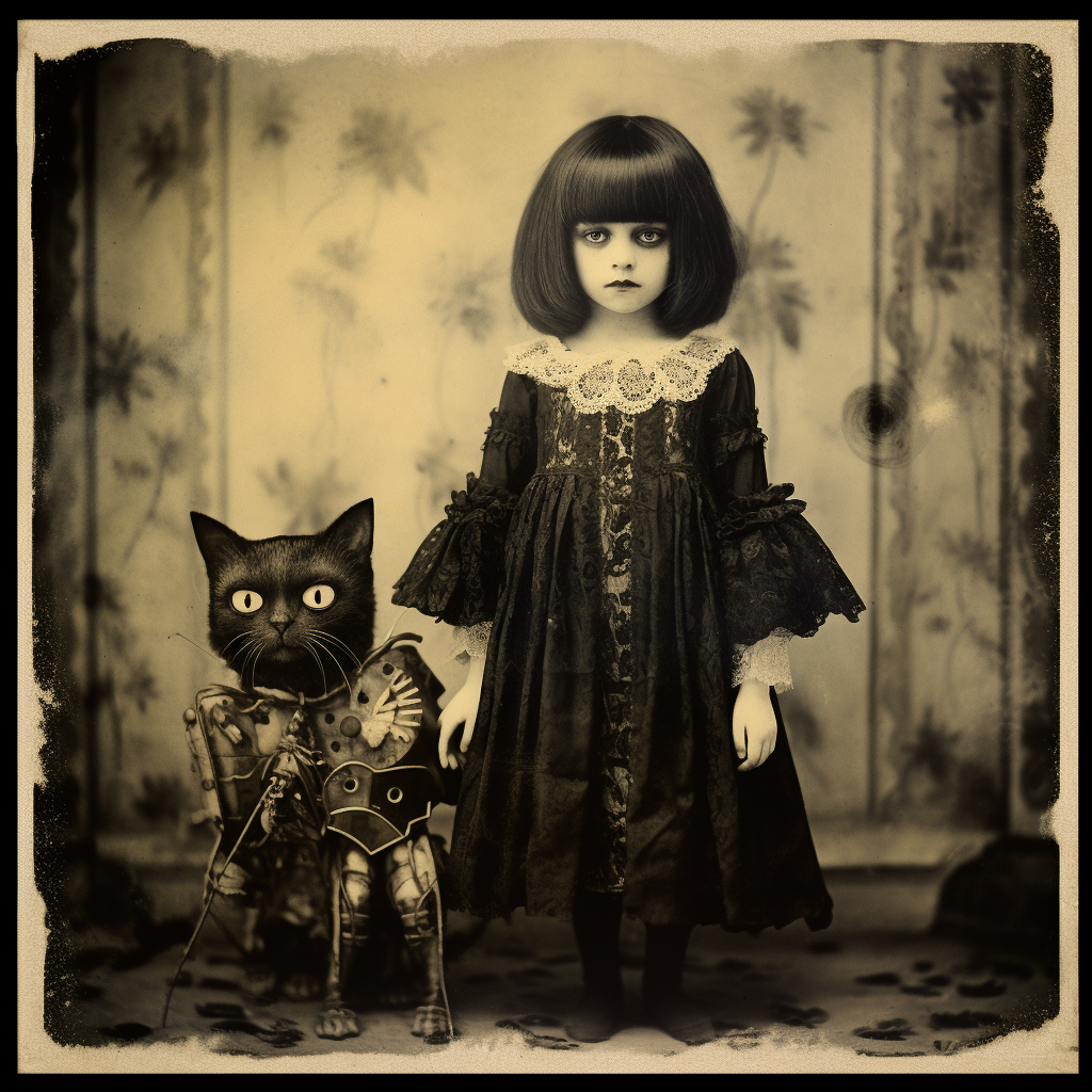 4. Dark and eerie wind up toy in vintage style