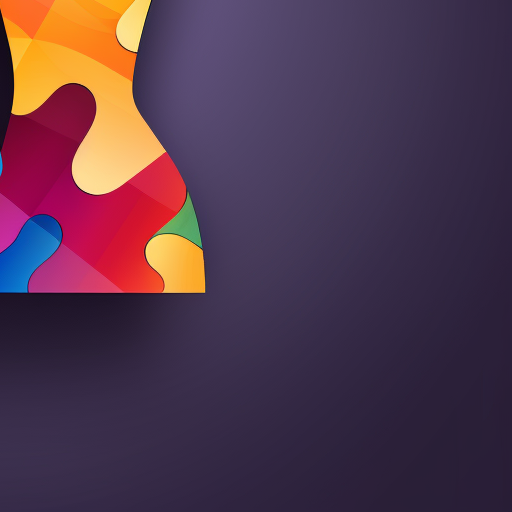 4. Sensual puzzle pieces logo image