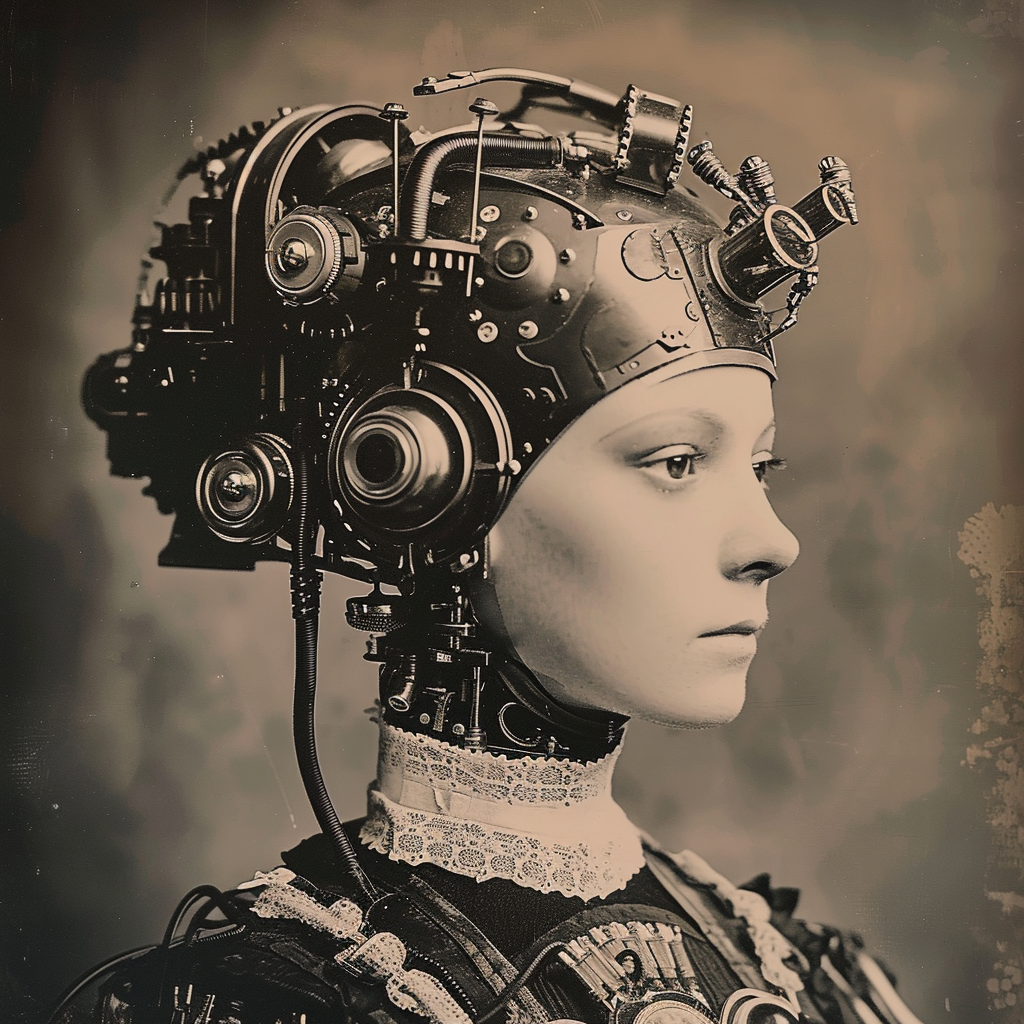 Vintage AI Photo on Social Media