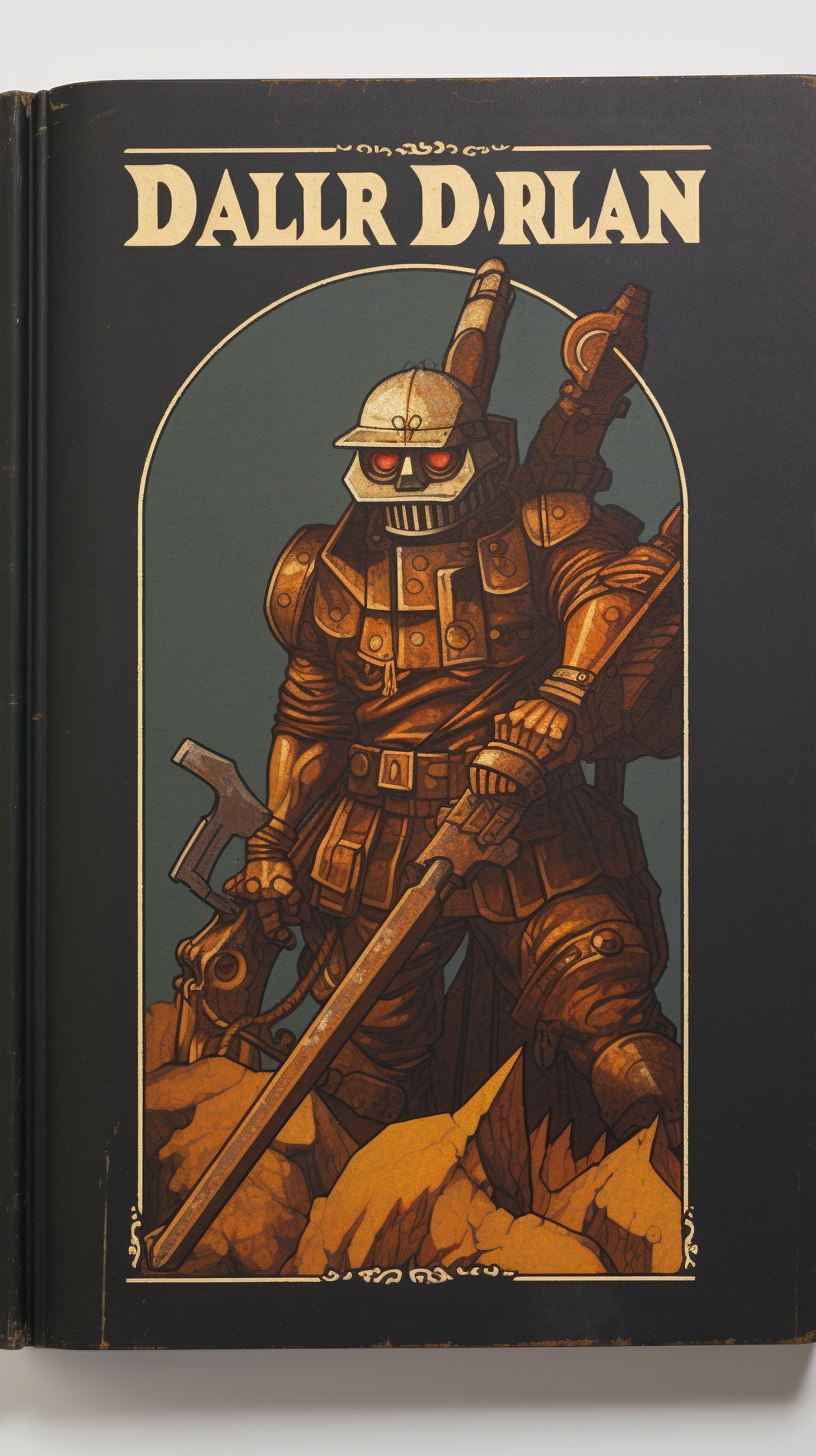 Mechanical giant with axe and shotgun