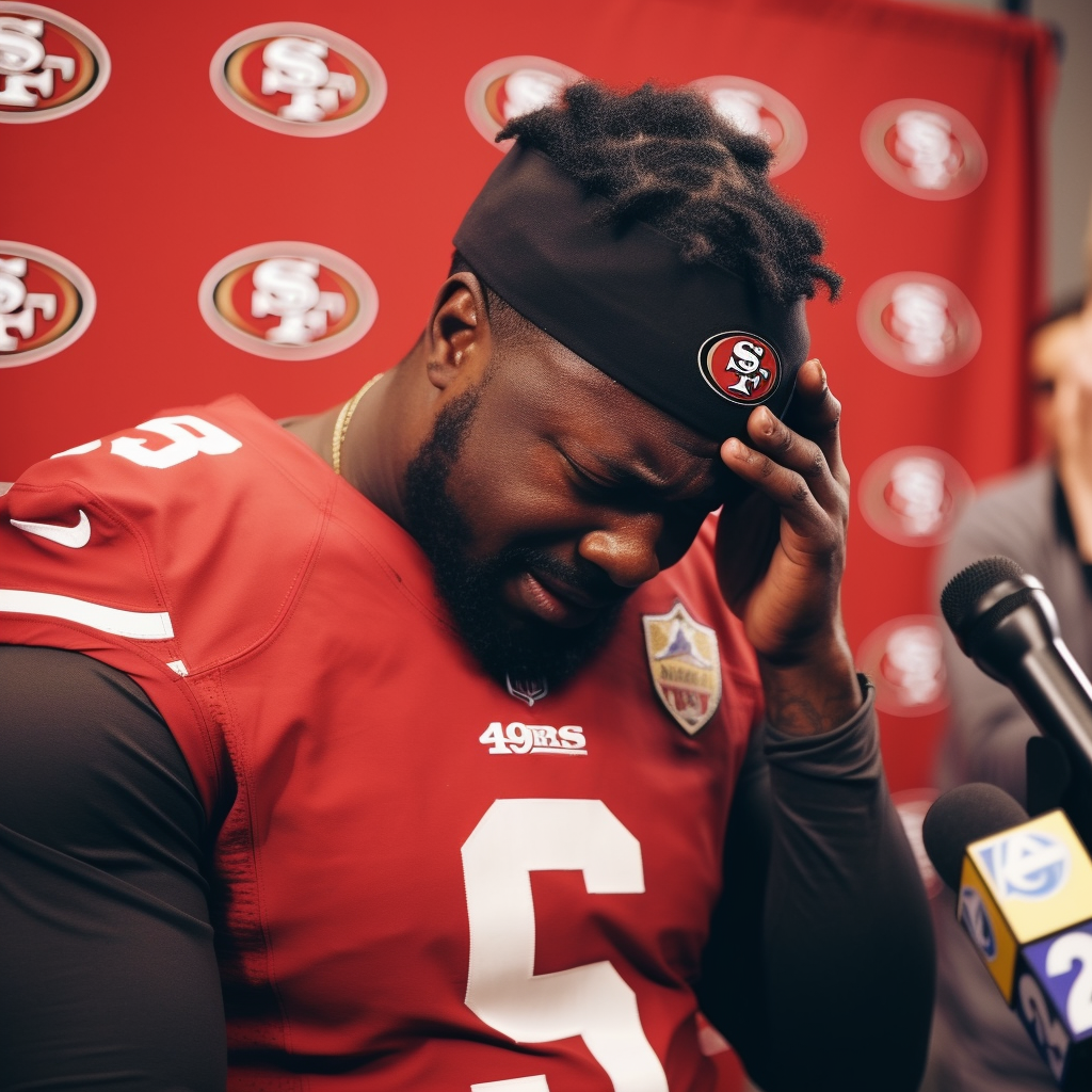 49ers players crying emotional scene