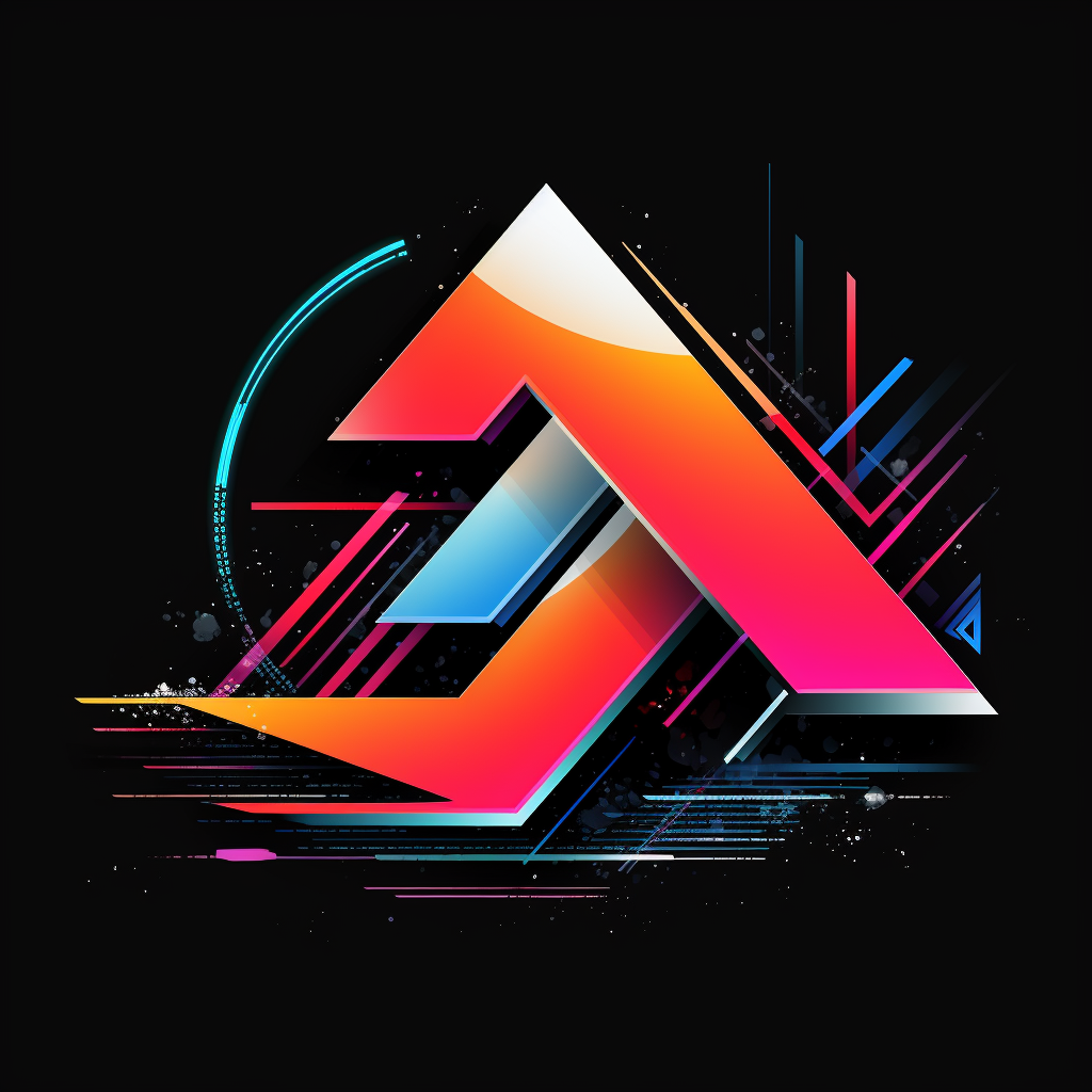 Colorful 80s Aerograph Logo Design