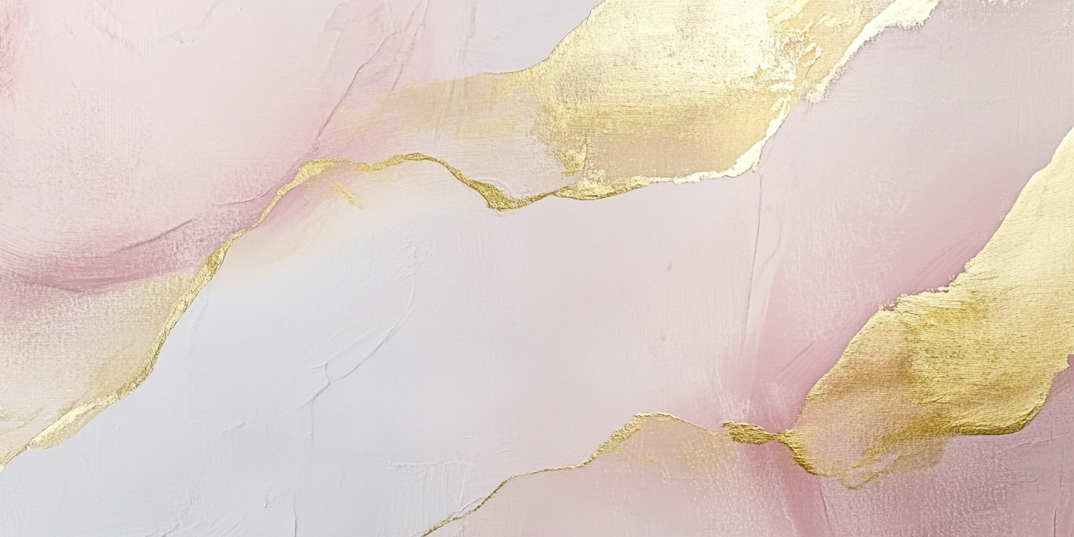 Abstract blush pink and gold modern artwork design.