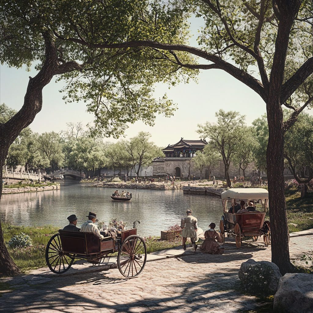 Beijing Past: Fascinating 1900s City View 3D Render