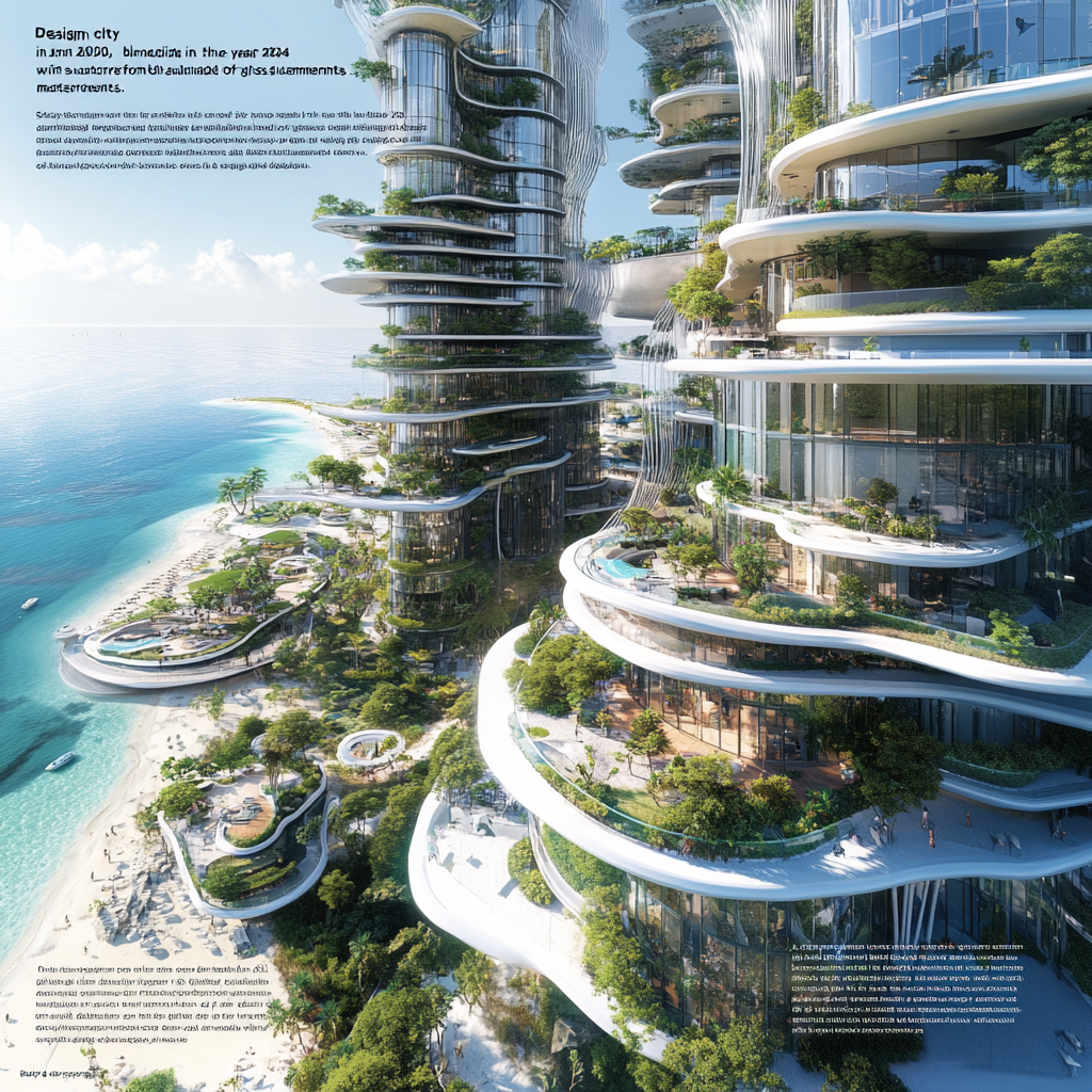 Coastal city in 2050: blend of modern & future