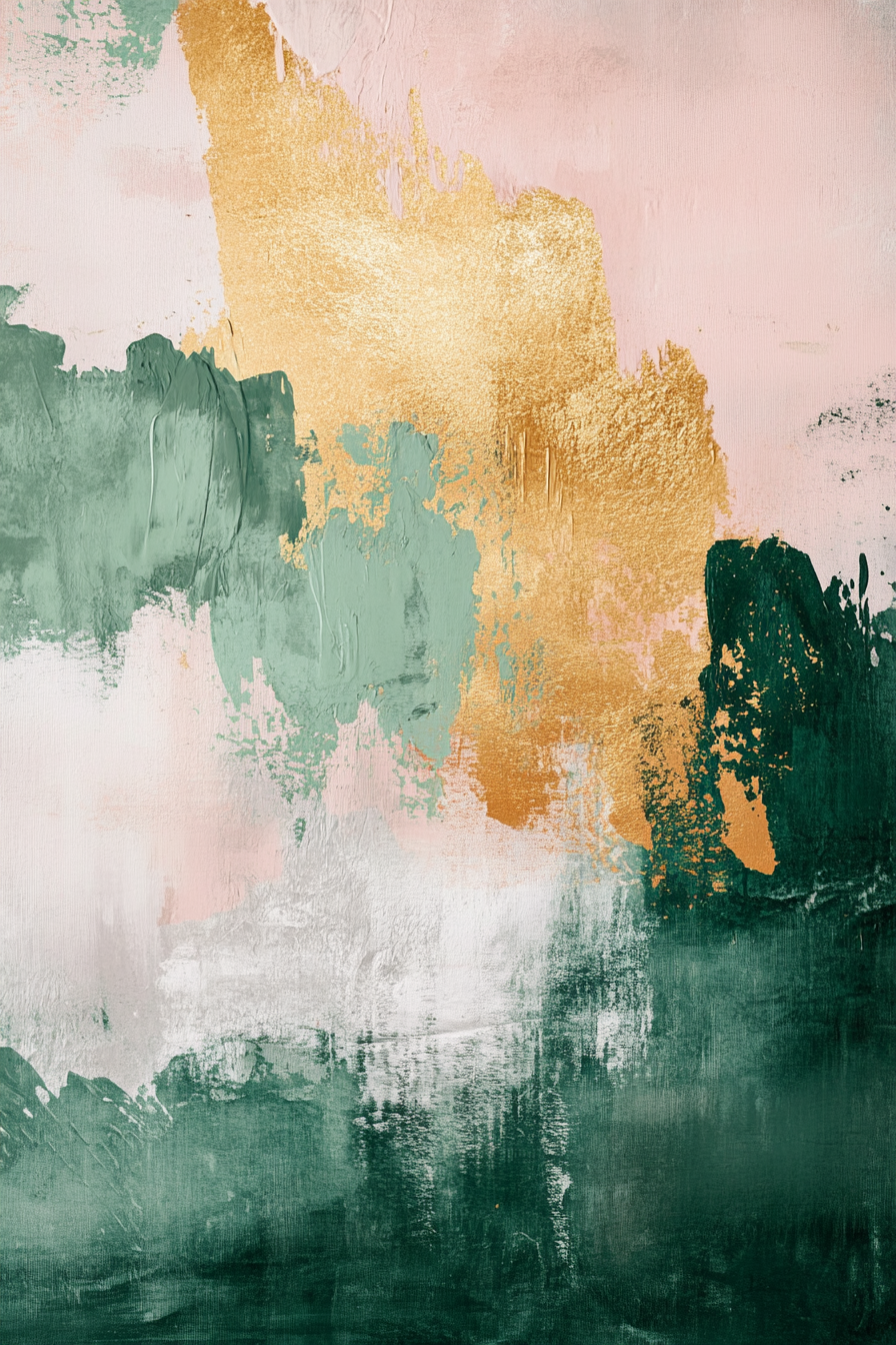 Create modern abstract canvas with soft colors, textures.