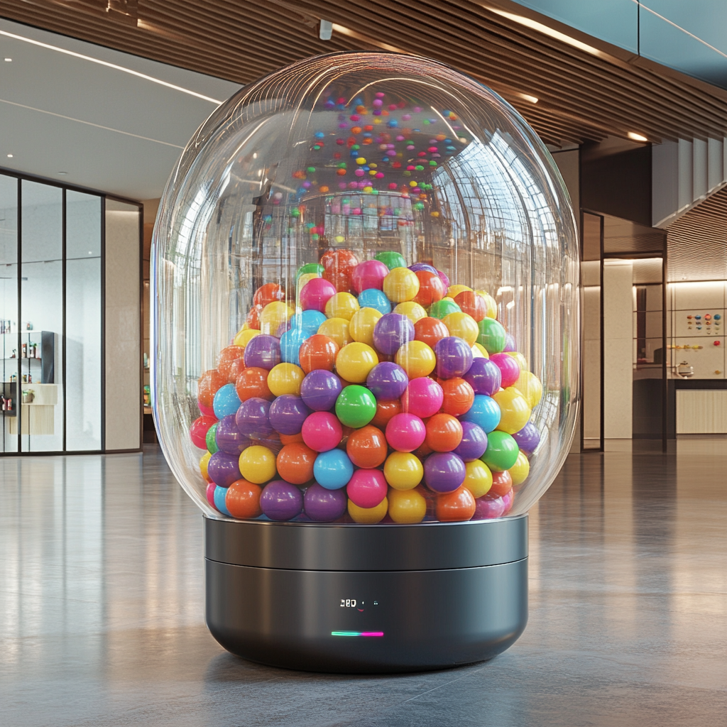 Giant Gumball Machine Installation with Amazon Echo Base